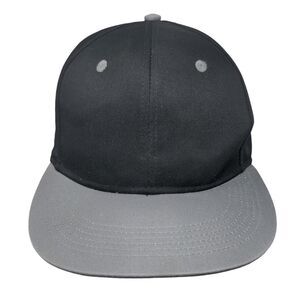 Infinity Snapback Hat Black OSFM Adjustable Colorblock 6 Panel Blank